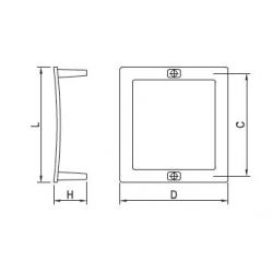 úchytka Frame, imitace nerez