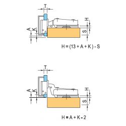 Závěs na sklo CLIP 90°