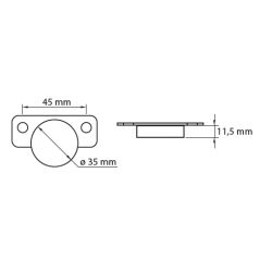 Závěs s integrovaným tlumením 110°, s excentrem