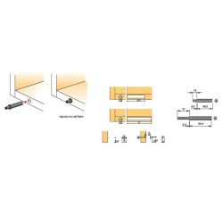 Bezúchytkové otevírání K-Push šedá, s čočkou