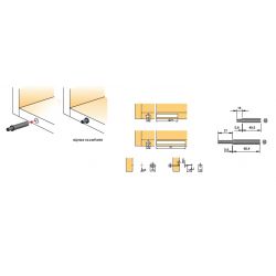 Bezúchytkové otevírání K-Push šedá, s magnetem