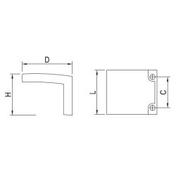 madlo Kutta US005, lesklý chrom