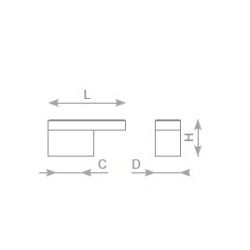 věšák Rocata, černá matná