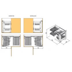 VIBO - systém pro rohovou skříňku