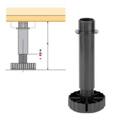 Soklová noha Korrekt s kluzákem Universal