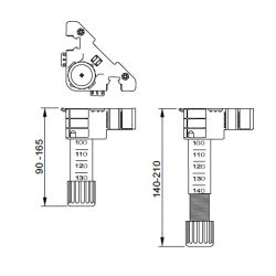Rektifikační nožka  FENNEL, na šroub