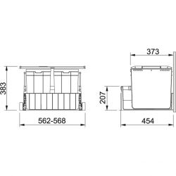Sorter 300-60, 2x22 L