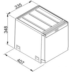 Sorter Cube 40, 2x14 l