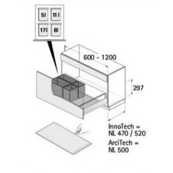Odpadkový koš InnoTech Vario 600-1200