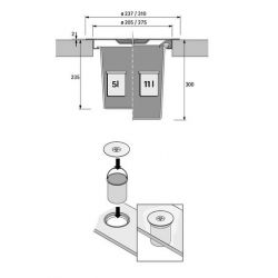 Vestavěný odpadkový koš Bin.it Drop 5 L