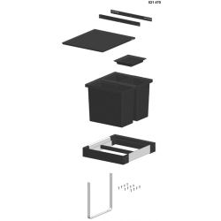 BLANCO koš FLEXON II 50/3