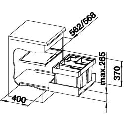 BLANCO koš FLEXON II 60/4