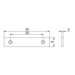 Kluzák plastový dvojdírový D02