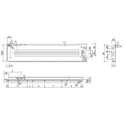 METABOX - bílý, výška 118 mm