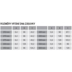 METABOX - šedý, výška 150 mm