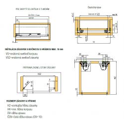 Skrytý částeční výsuv StrongRide 2D s tlumením