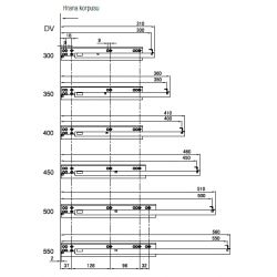 Skrytý částeční výsuv StrongRide 2D s tlumením