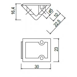 Úhelník plastový malý