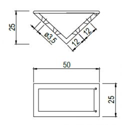 Úhelník plastový velký