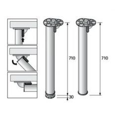 Sklopní stolová noha Jengo