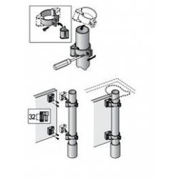 Sada příchytů pro montáž krycí desky, pro 1 krycí desku