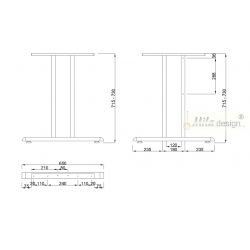 Stolní podnož ST202E