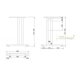 Stolní podnož ST203S