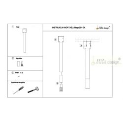 Rohová noha pro kabelový kanál ST201GK/90°