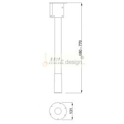Rohová noha pro kabelový kanál ST201GK/120°