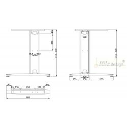 Stolní podnož ST223/60
