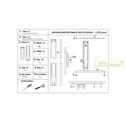 Stolní podnož ST223R, výškově nastavitelná