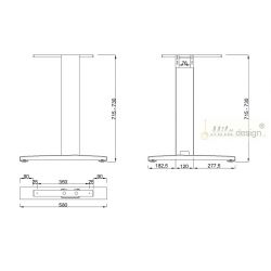 Stolní podnož ST227/60