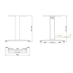 Stolní podnož ST226