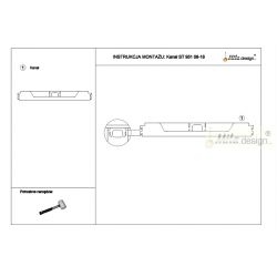 Kabelový kanál ST951, černý