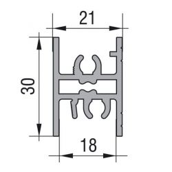 Horní profil INOVA Exclusive, 2 m