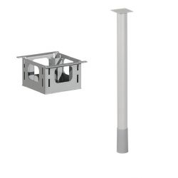 Rohová noha ST501 + úchyt ST955 4x90°, výškově nastavitelná