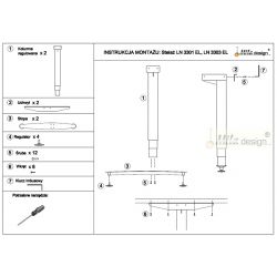 Stolní podnož Linear LN3303EL, výšk. nast. s elektropohonem