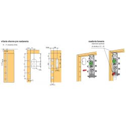 Neviditelné rektifikační kování Libra H2