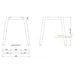 Stolní podnož Mobilar M5407T-S