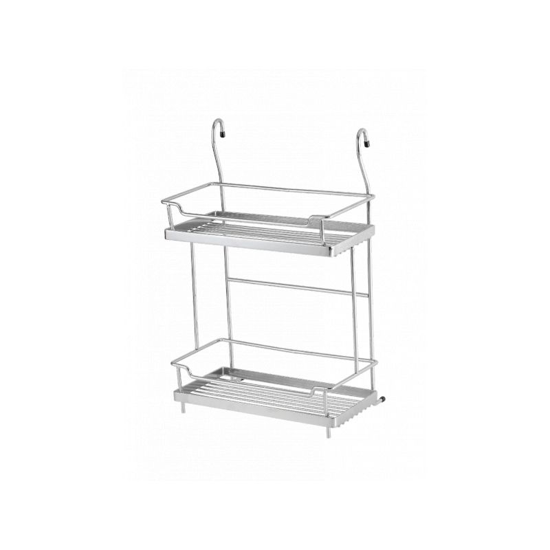 Závěsny koš dvoupolicový, chrom