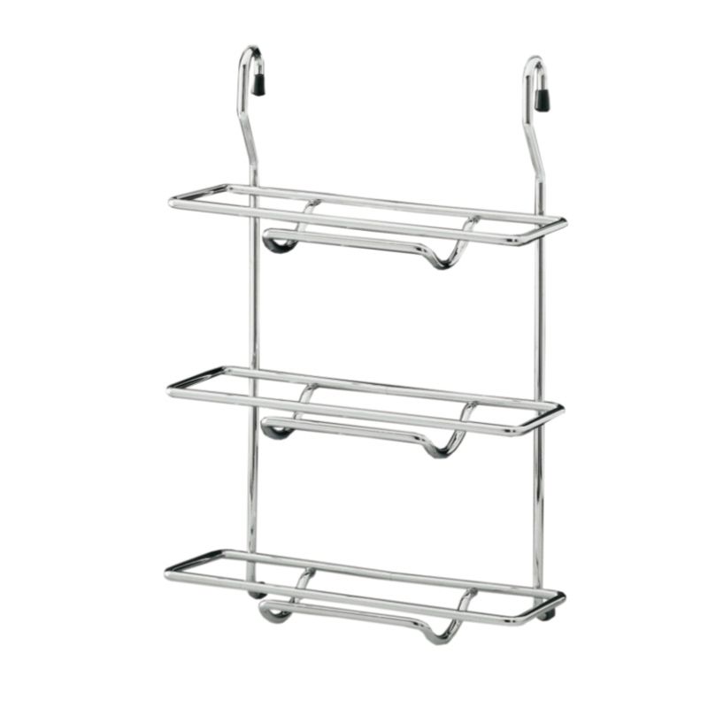 Závěsny koš na láhve třípolicový, chrom