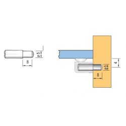 Kolík přísavky SP03