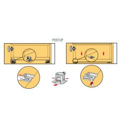 Policová podpěra Unico šroub, 5 mm