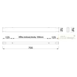 Spojovací tyč pro MOBILAR a MOBI-Q, antracit