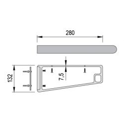 Podpěra na police SU14