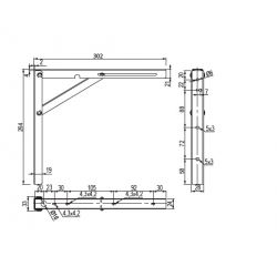 Sklopní konzola, bílá