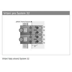 Accura vrtací teleso pro výsuvy