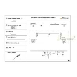 Stolní podnož se sklopnou deskou ST847U