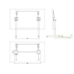 Stolní podnož se sklopnou deskou ST847U