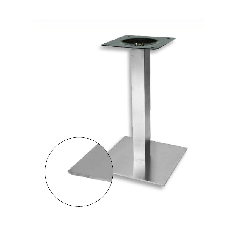 Centrální stolní noha Strong, nerez, 730 mm